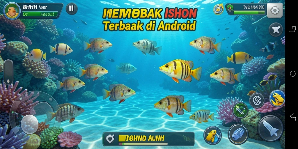 Tampilan gameplay seru dalam permainan Tembak Ikan 8HHH.