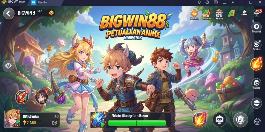 Tampilan gameplay seru dan karakter anime yang mengagumkan.
