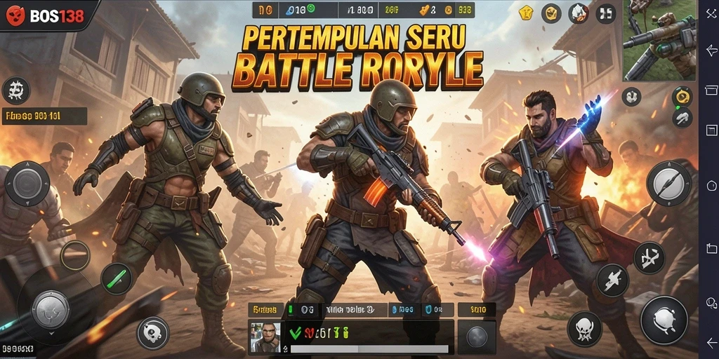 Gameplay seru dengan aksi pertempuran intens di BOS138.