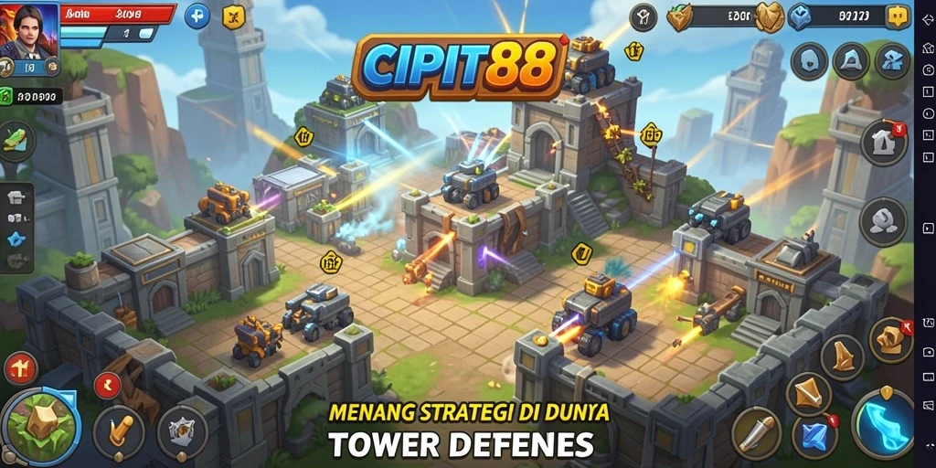 Gameplay seru Tower Defense dalam CIPIT88 yang menarik perhatian.