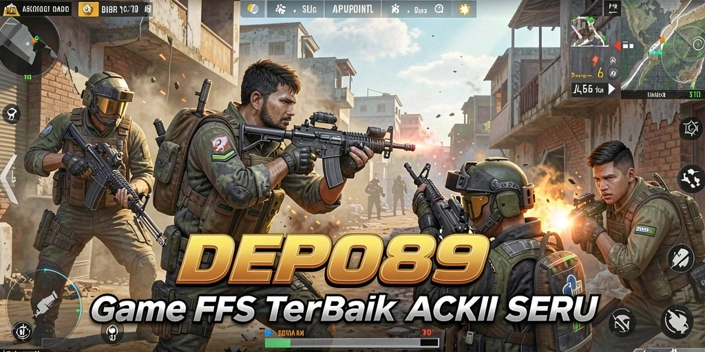 Tampilan seru dari gameplay FPS di DEPO89.