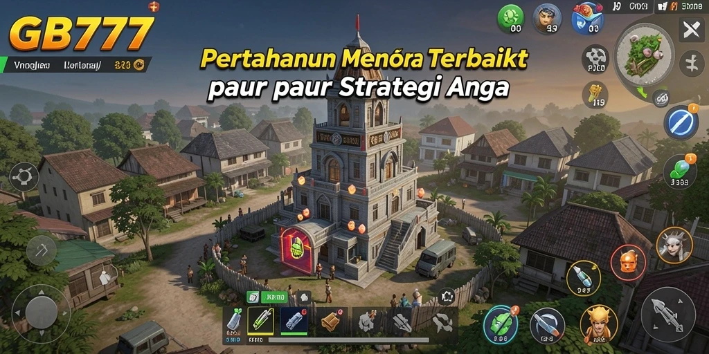 Tangkapan layar GB777 menampilkan strategi menara yang mendebarkan.