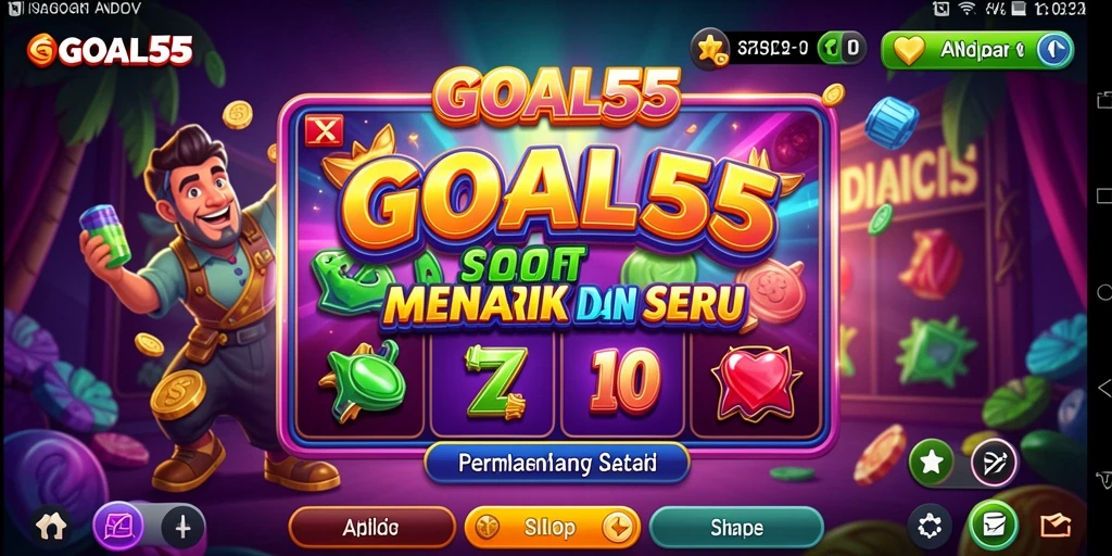 Screenshot gameplay GOAL55 yang menunjukkan keseruan permainan Slot.