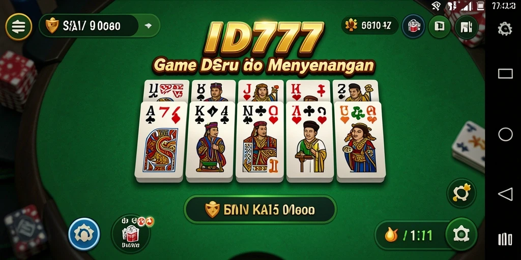 Screenshot gameplay ID777 menampilkan keseruan bermain Domino.