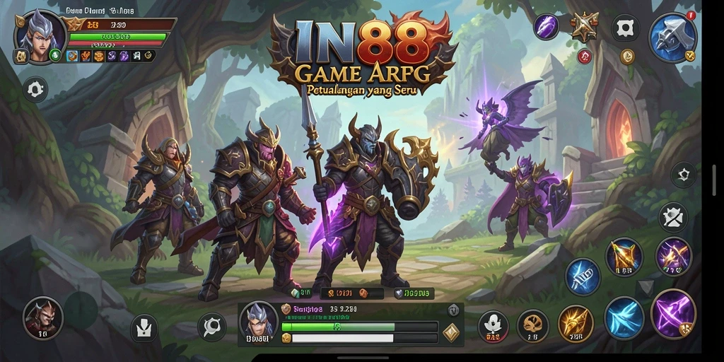 Tampilan seru gameplay ARPG yang mendebarkan di IN88.