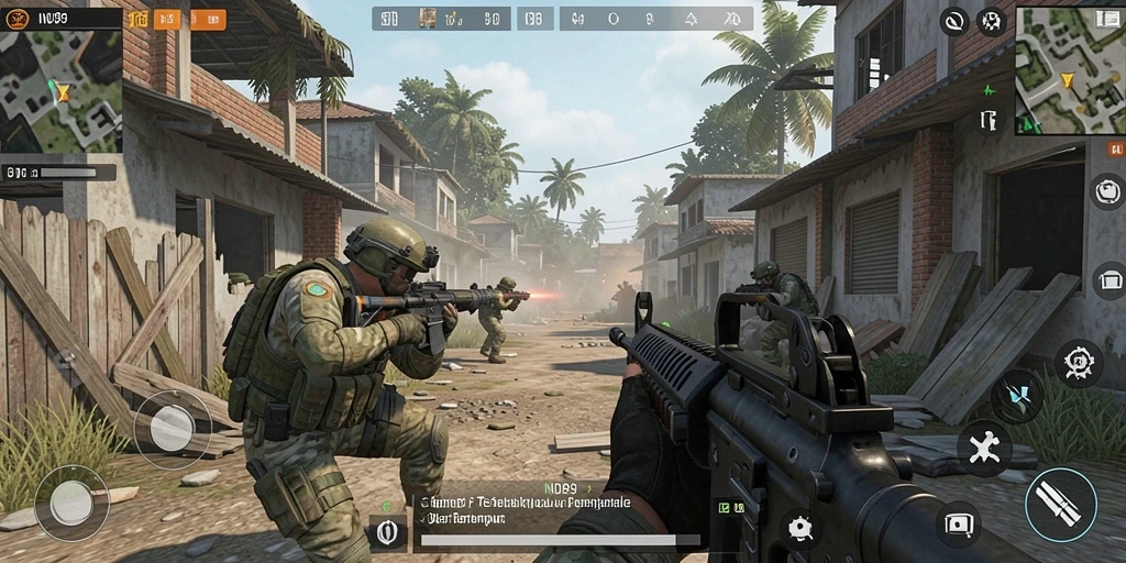 Tampilan menakjubkan dari gameplay IND89 dengan aksi bertempur yang intens.