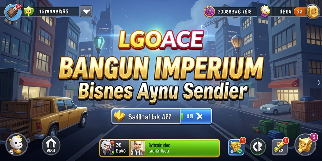 Tampilan screenshot LGOACE menampilkan gameplay bisnis yang seru.