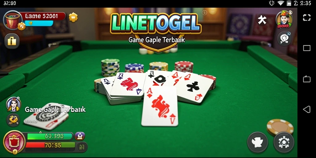 Tampilan gameplay menarik dalam permainan Gaple.