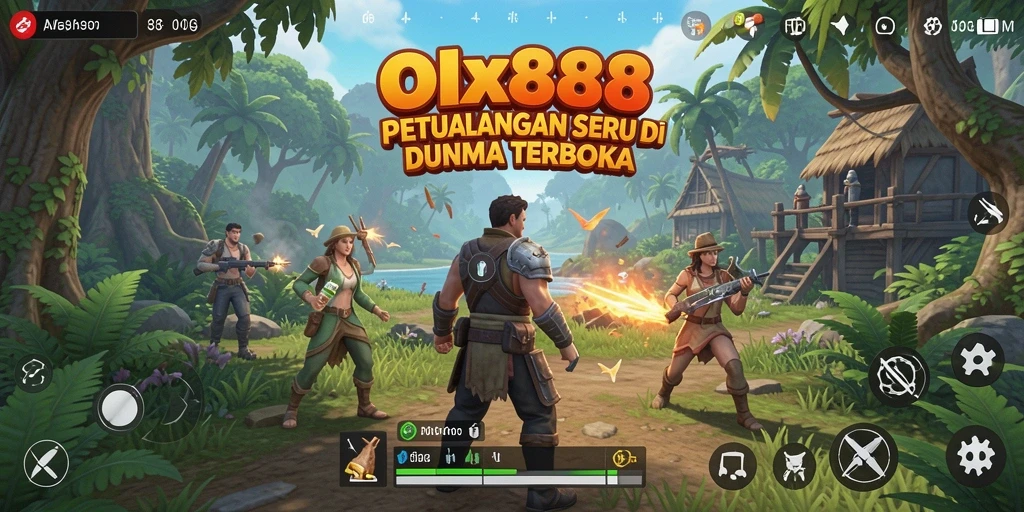Menampilkan aksi petualangan seru dalam dunia terbuka OLX888.