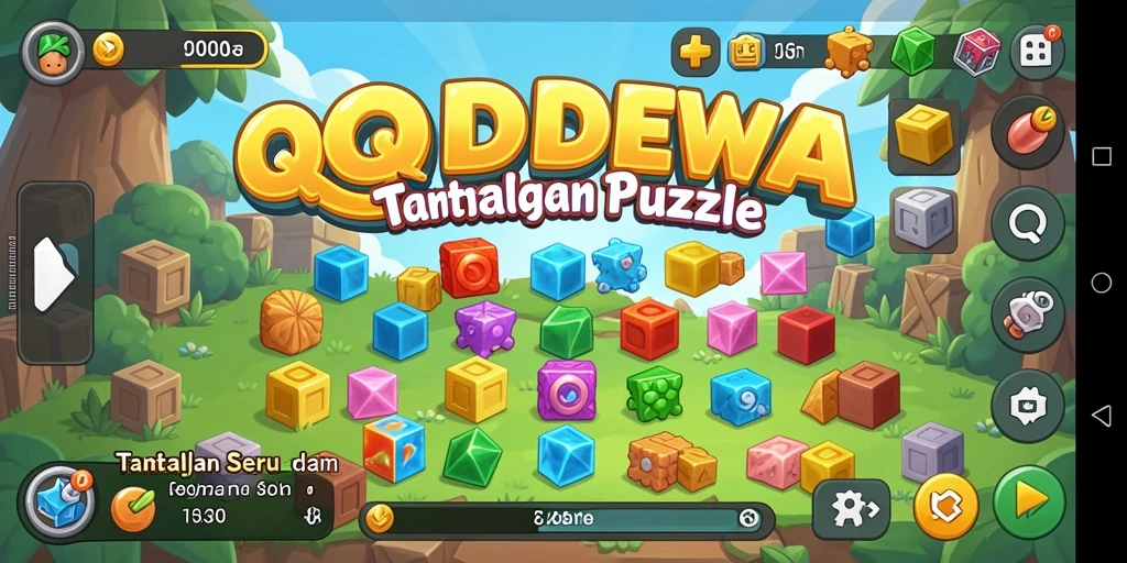 Screenshot gameplay QQDEWA menampilkan aksi menyelesaikan teka-teki yang menantang.