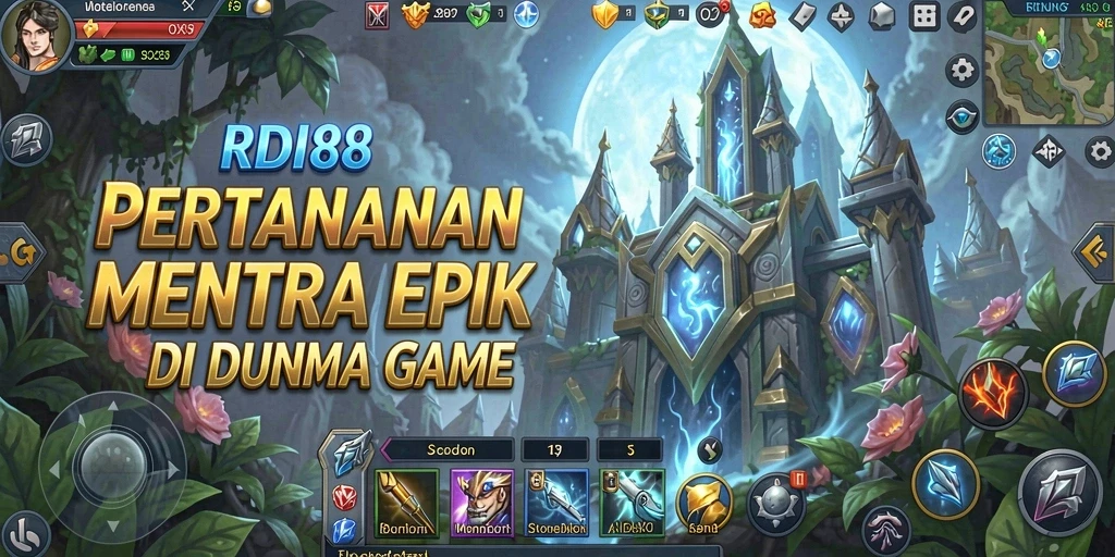 Screenshot gameplay RDI88 menampilkan aksi pertahanan menara yang mendebarkan.