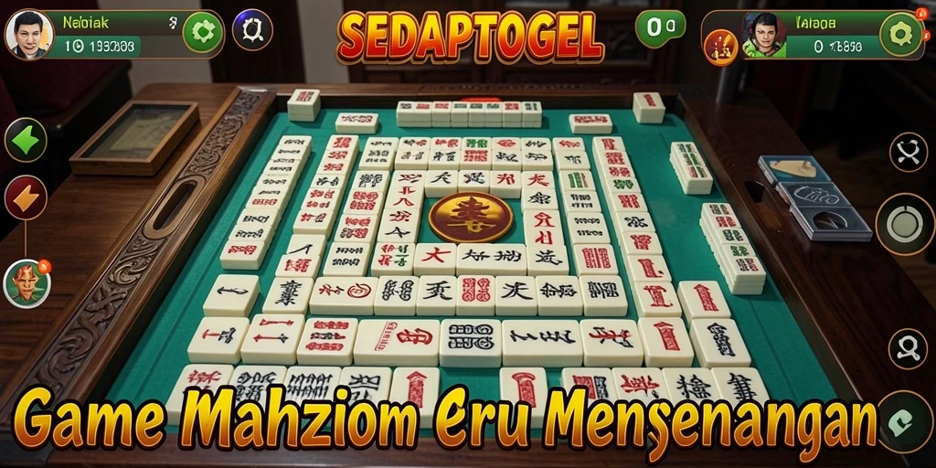 Screenshot gameplay SEDAPTOGEL menampilkan momen seru permainan Mahjong.