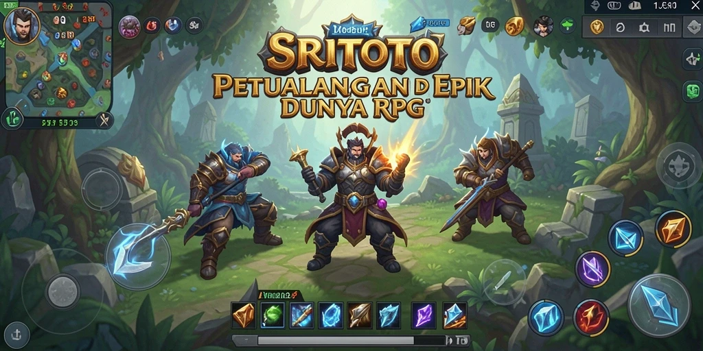 Tampilan menarik dari gameplay RPG SRITOTO yang penuh aksi.