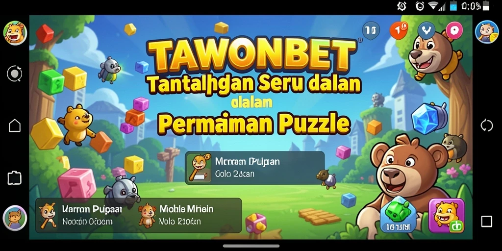 Screenshot gameplay TAWONBET yang menunjukkan tantangan seru dalam puzzle.