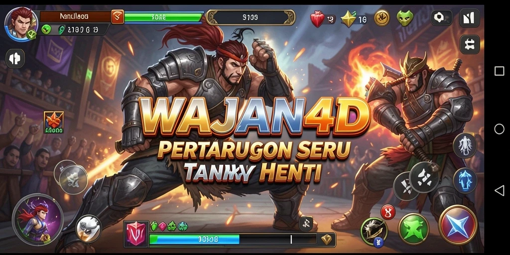 Tampilan gameplay WAJAN4D yang mendebarkan dan penuh aksi.